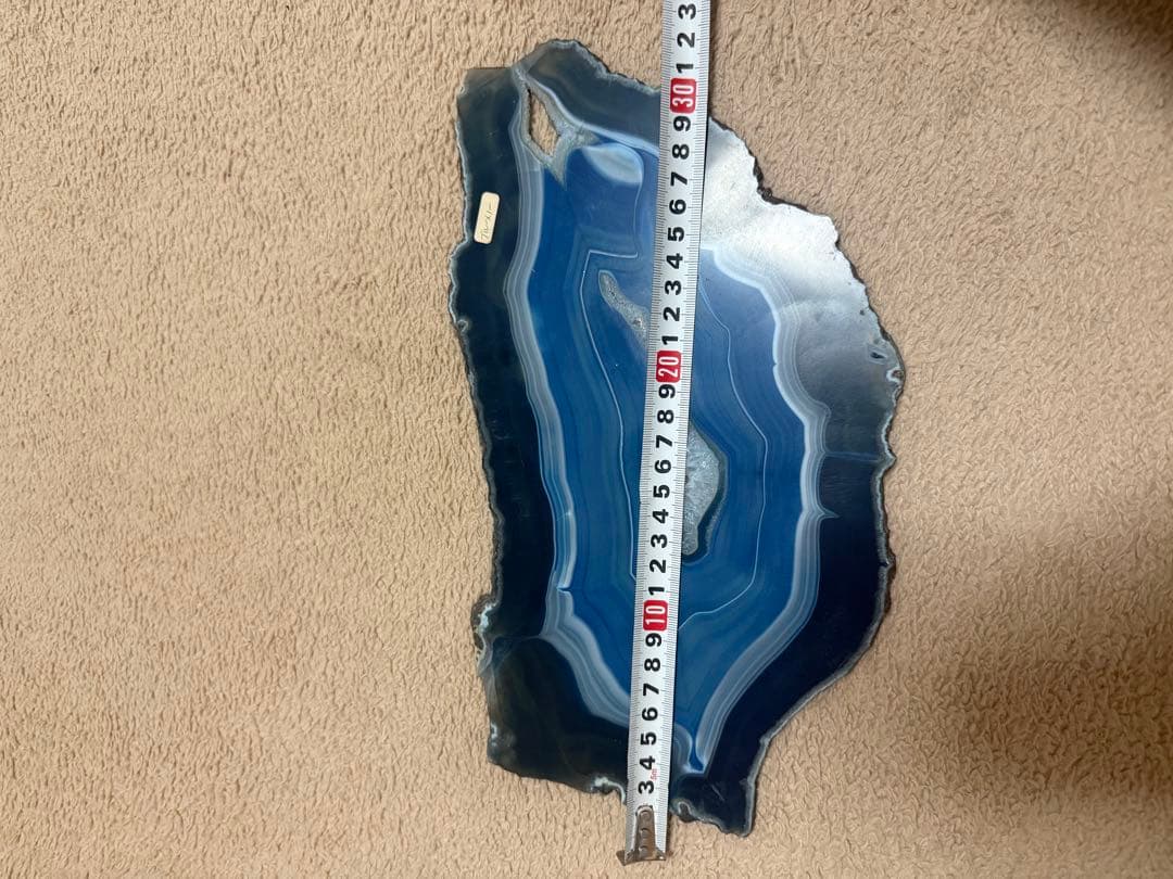 【天然石】ブルーメノー スライス置物　台座