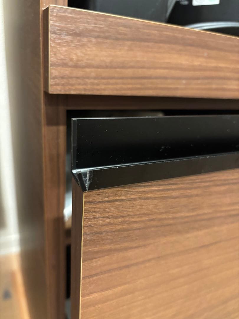 パモウナ 食器棚 キッチンボード 引き戸 キッチン収納 ウォールナット