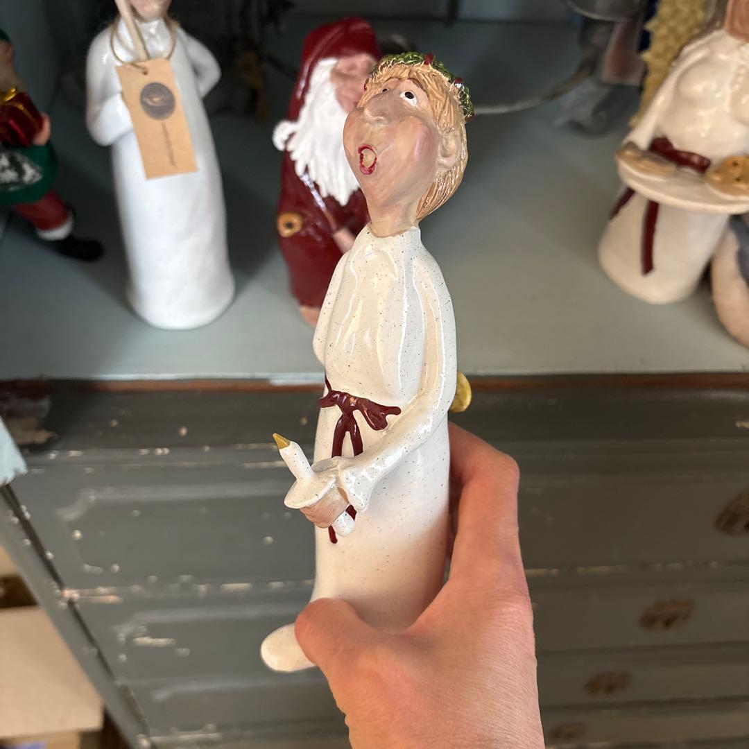 スウェーデン　 クリスマス　 陶製キャラクター置物セット4セット