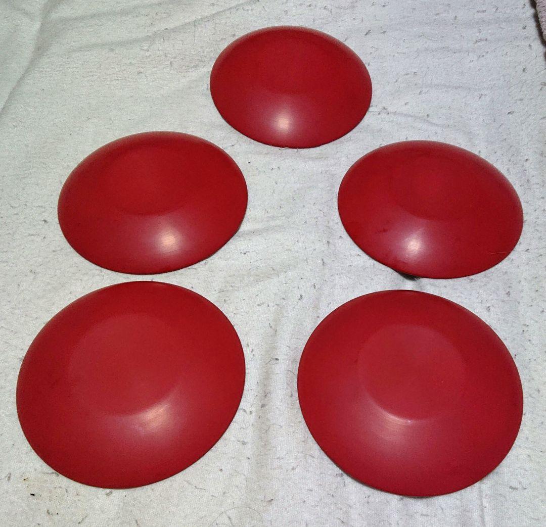 堆朱銘々皿 5枚セットA343