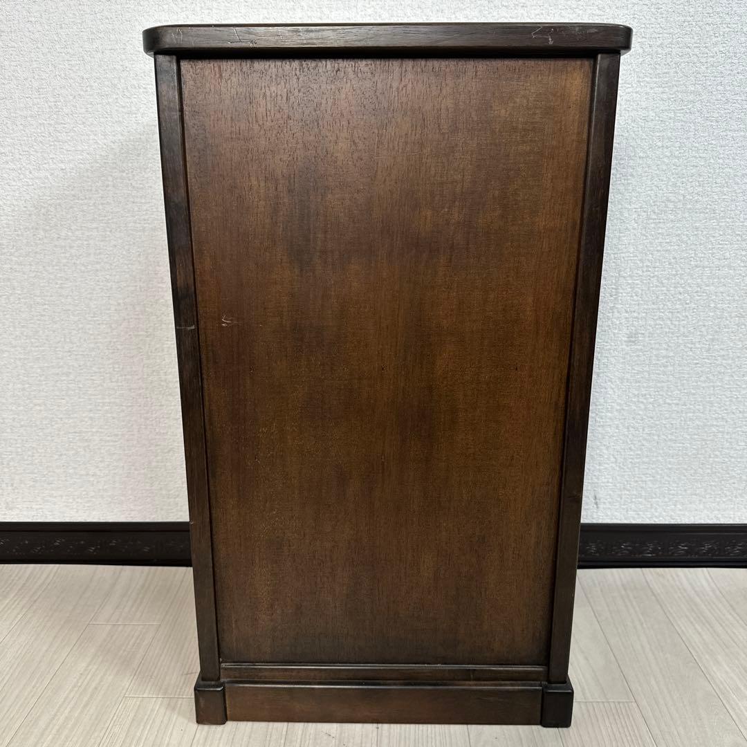 希少品 真鍮取手 オールド カリモク コロニアル 電話台 TEL台 i4※