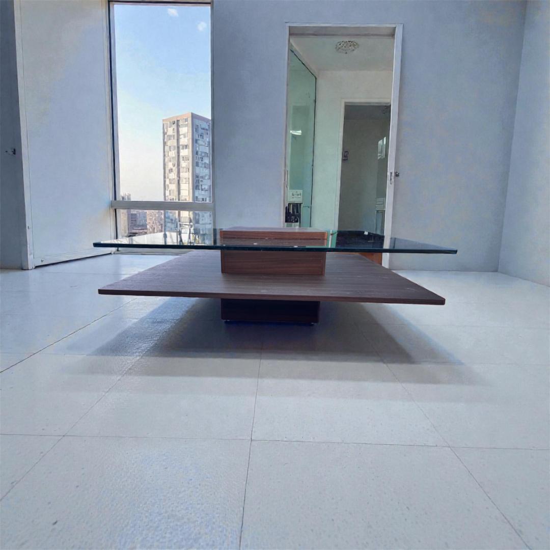 【アルモニア】 ガラス センターテーブル 値引可 直取引