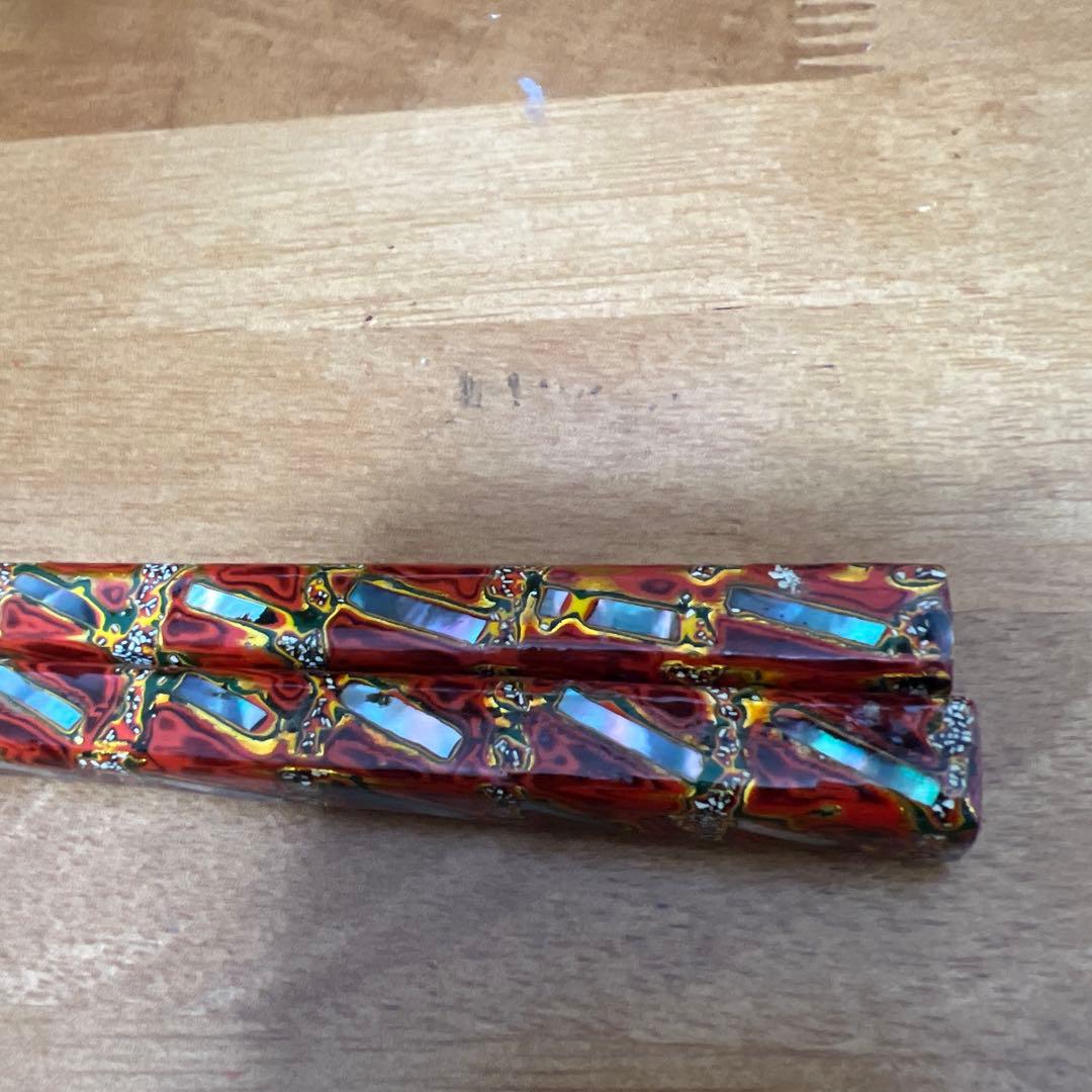 若狭塗•本漆螺鈿箸27cm