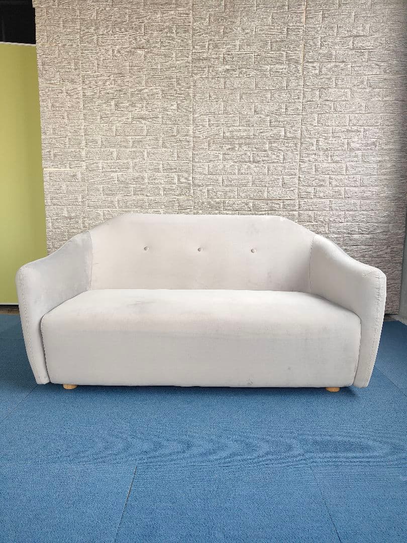 MODERNDECO モダンデコ 2人掛け ベロア ボックス ソファ