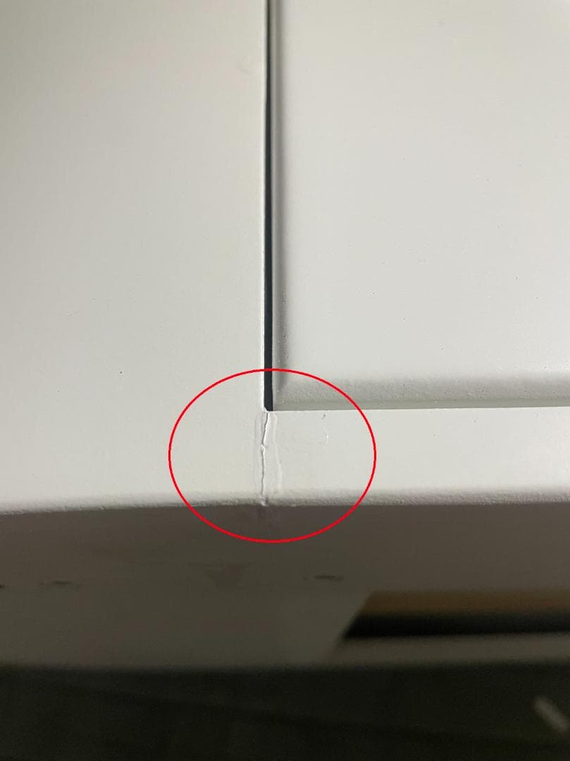 ホワイト ドレッサー金属脚訳あり品写真をご確認 デスクのみ J201-100-①