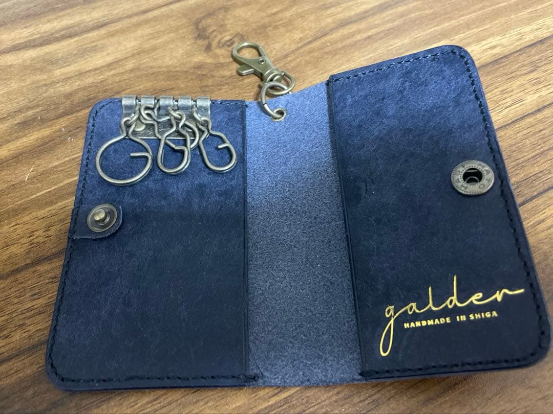 galder 封筒型キーケース フルハンドメイド マルゴースクラッチレザー