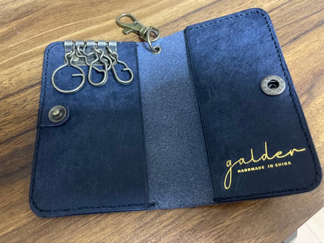 galder 封筒型キーケース フルハンドメイド マルゴースクラッチレザー