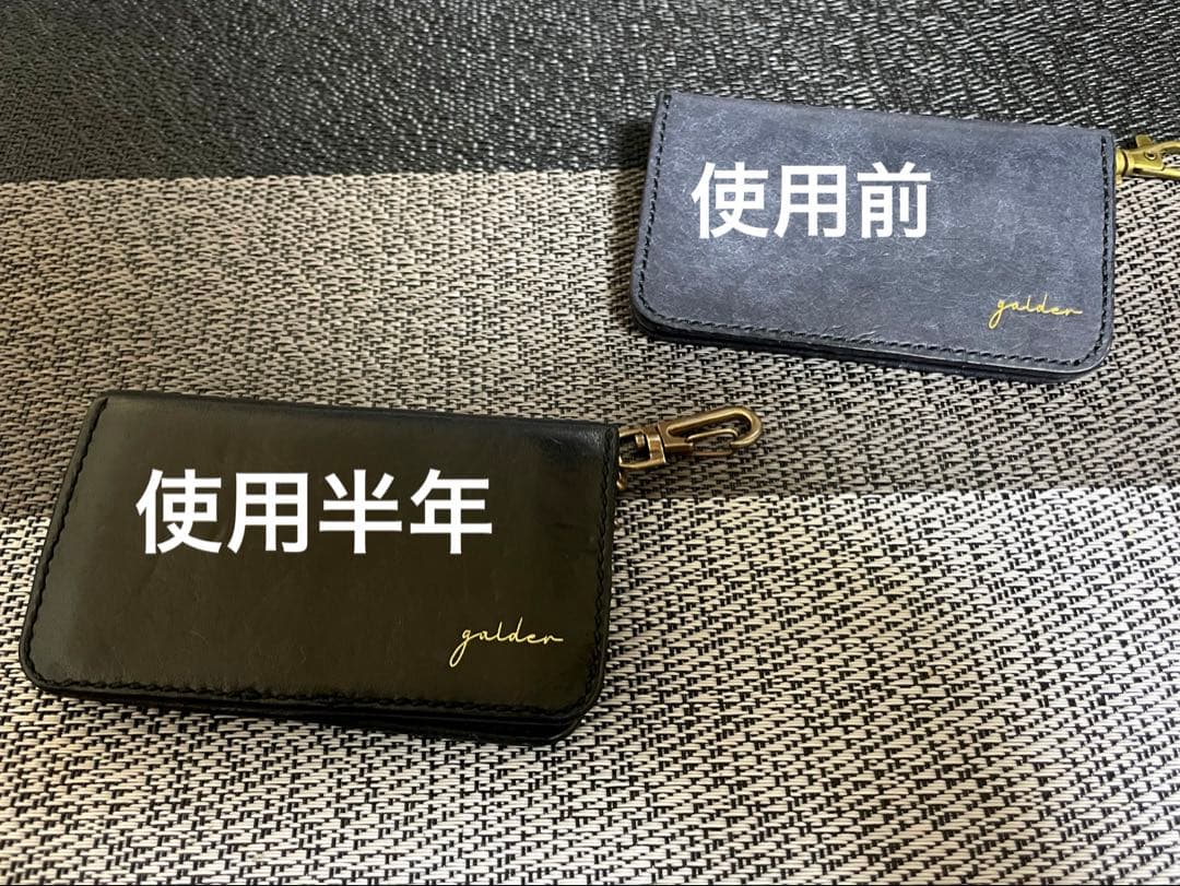 galder 封筒型キーケース フルハンドメイド マルゴースクラッチレザー