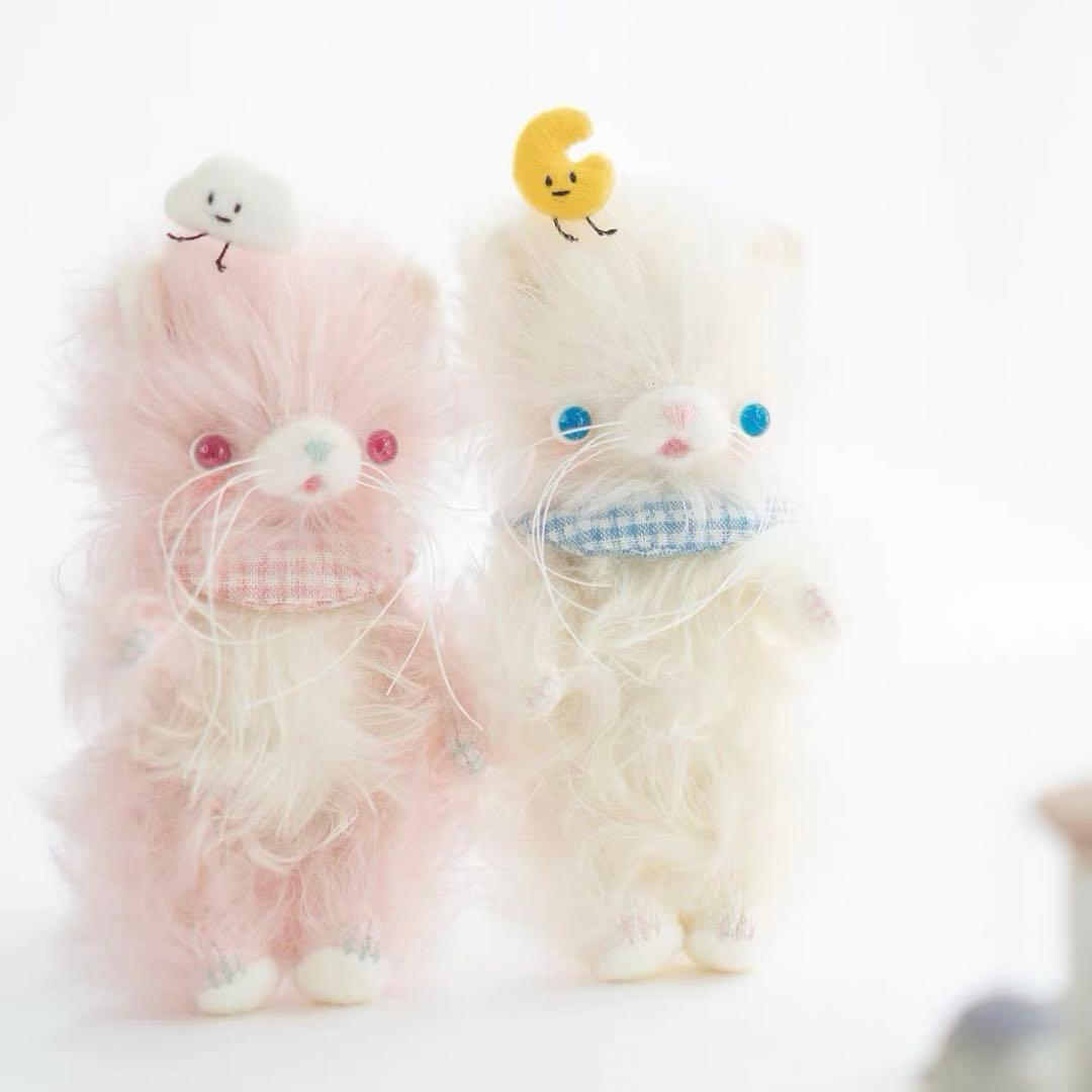 仲良しの双子仔猫 ミルクちゃん アーティストベア 海外作家様 ハンドメイド