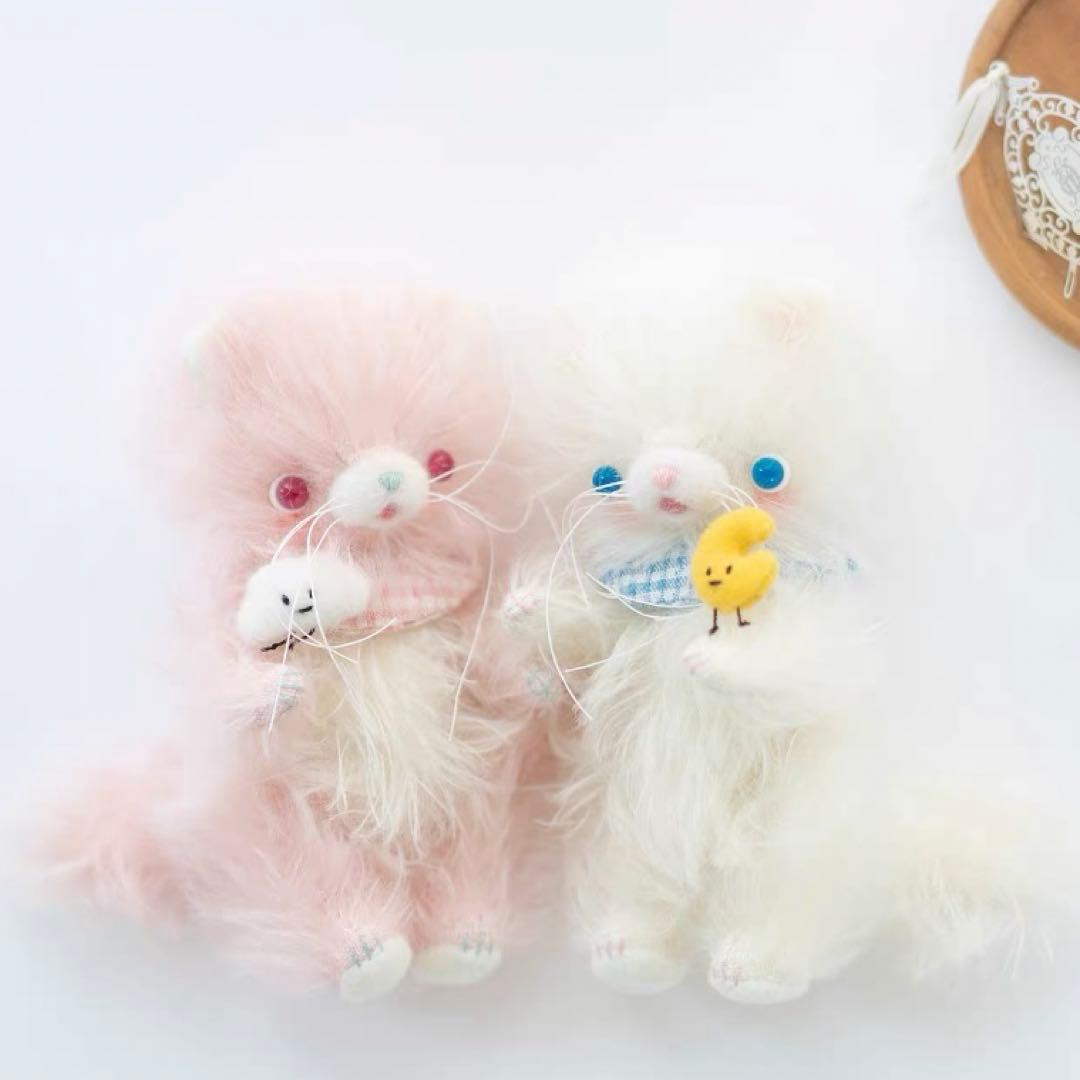 仲良しの双子仔猫 ミルクちゃん アーティストベア 海外作家様 ハンドメイド