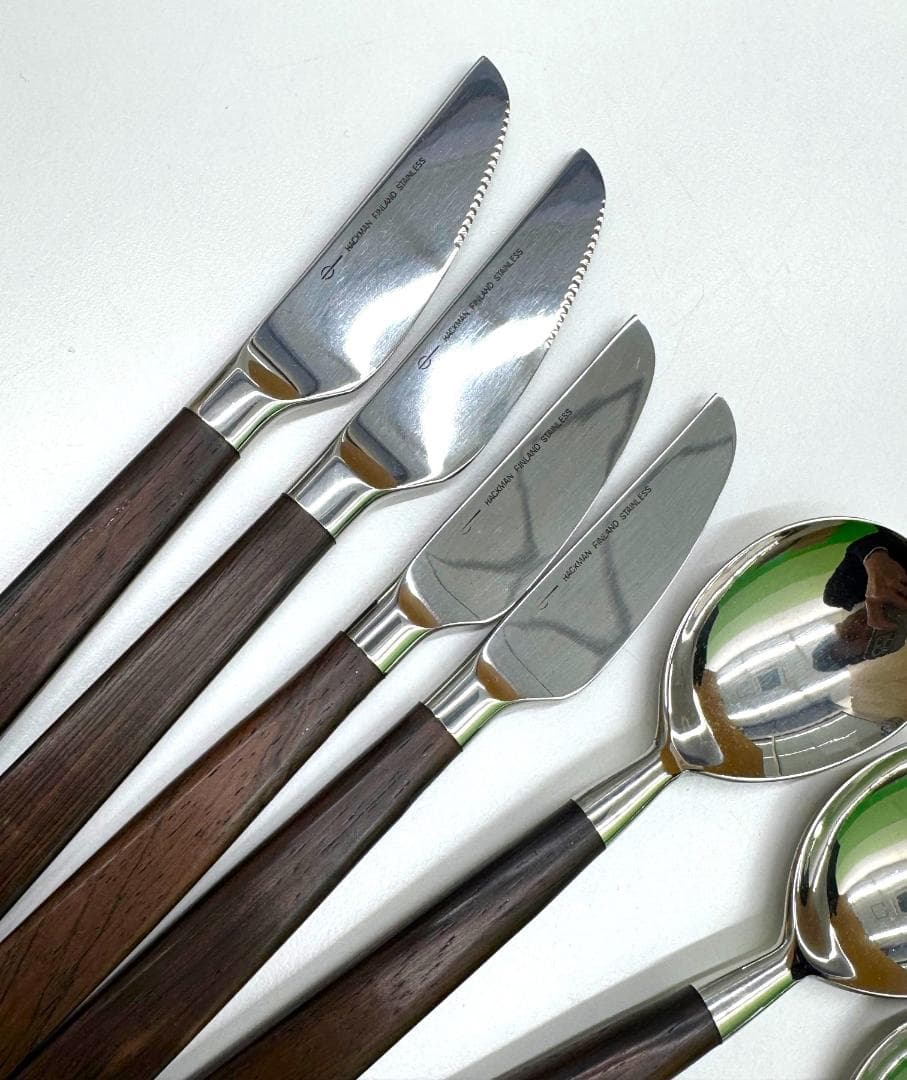 ★HACKMAN　FINLAND　カトラリーセット　14本　ほぼ未使用
