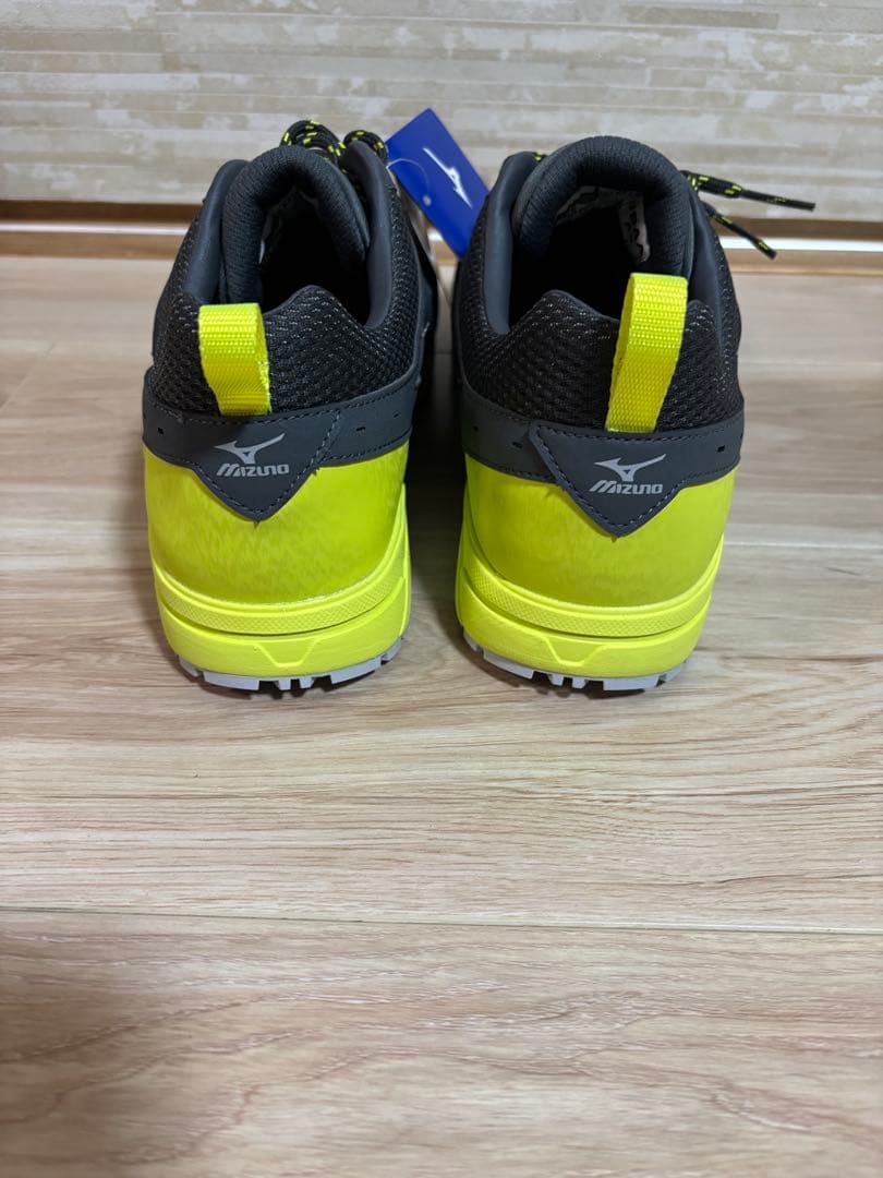 未使用　Mizuno 安全靴 ALMIGHTY AS15L グレー/イエロー