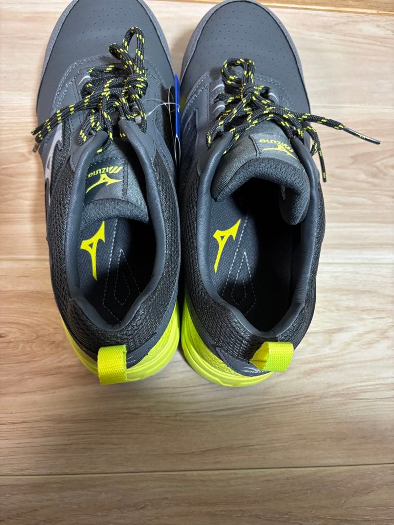 未使用　Mizuno 安全靴 ALMIGHTY AS15L グレー/イエロー