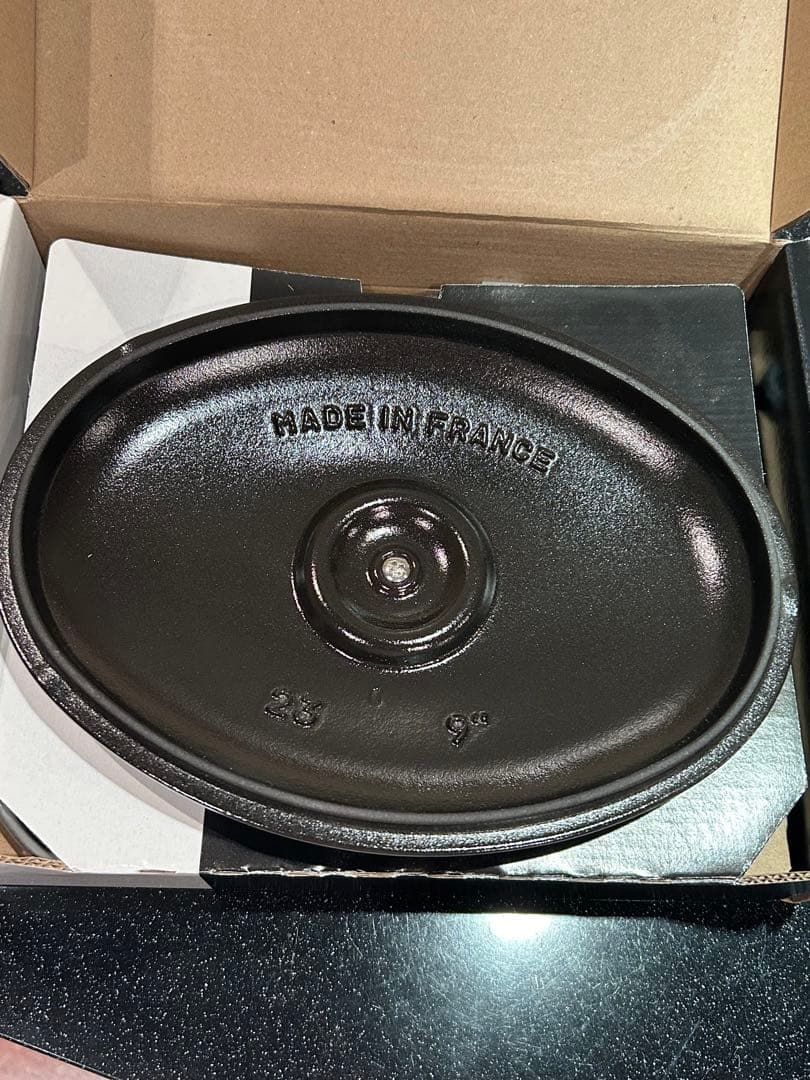 ◆新品未使用◆STAUB オーバルホットプレート グレー＊ミトン・ココット付き＊