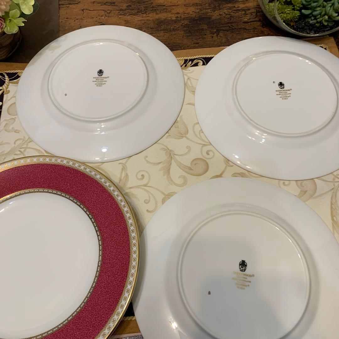 ウェッジウッド ユーランダー　パウダールビー　20.5cmデザートプレート
