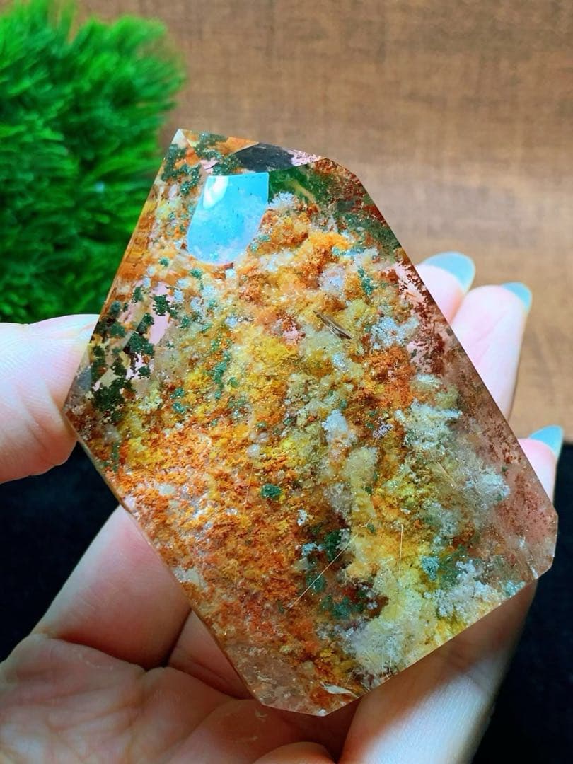 ⭐︎【極上品】天然 ガーデン クォーツ 置物 133.6g