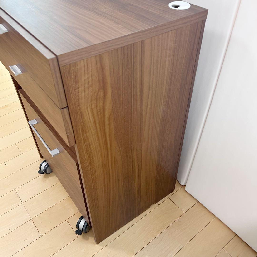 Pamouna パモウナ　プリンター収納　デスクチェスト　キャスター　パソコン置