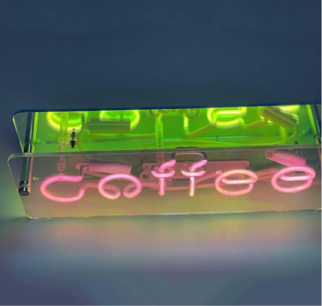 ネオンサイン COFFEE ガラス製 インテリアライト カフェ装飾