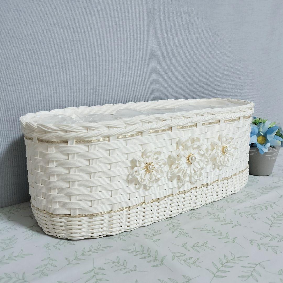 トイレットペーパーストッカー かご バスケット エコクラフト 小物収納