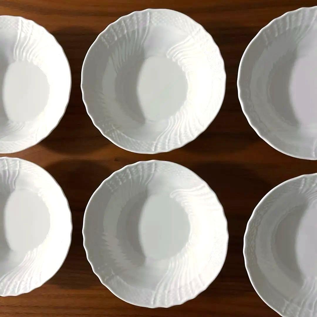 リチャードジノリ　ベッキオホワイト　フルーツソーサー　サラダボウル 6枚