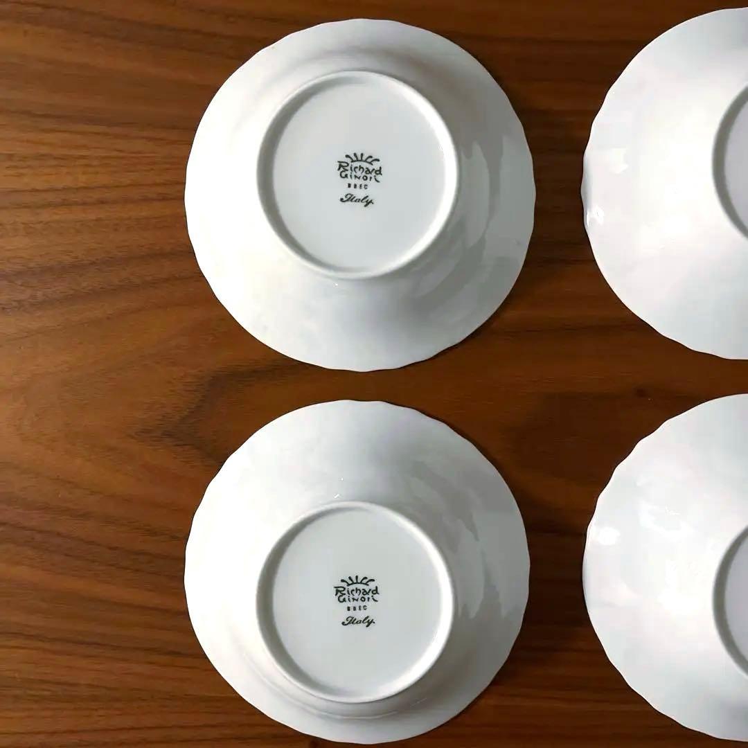 リチャードジノリ　ベッキオホワイト　フルーツソーサー　サラダボウル 6枚