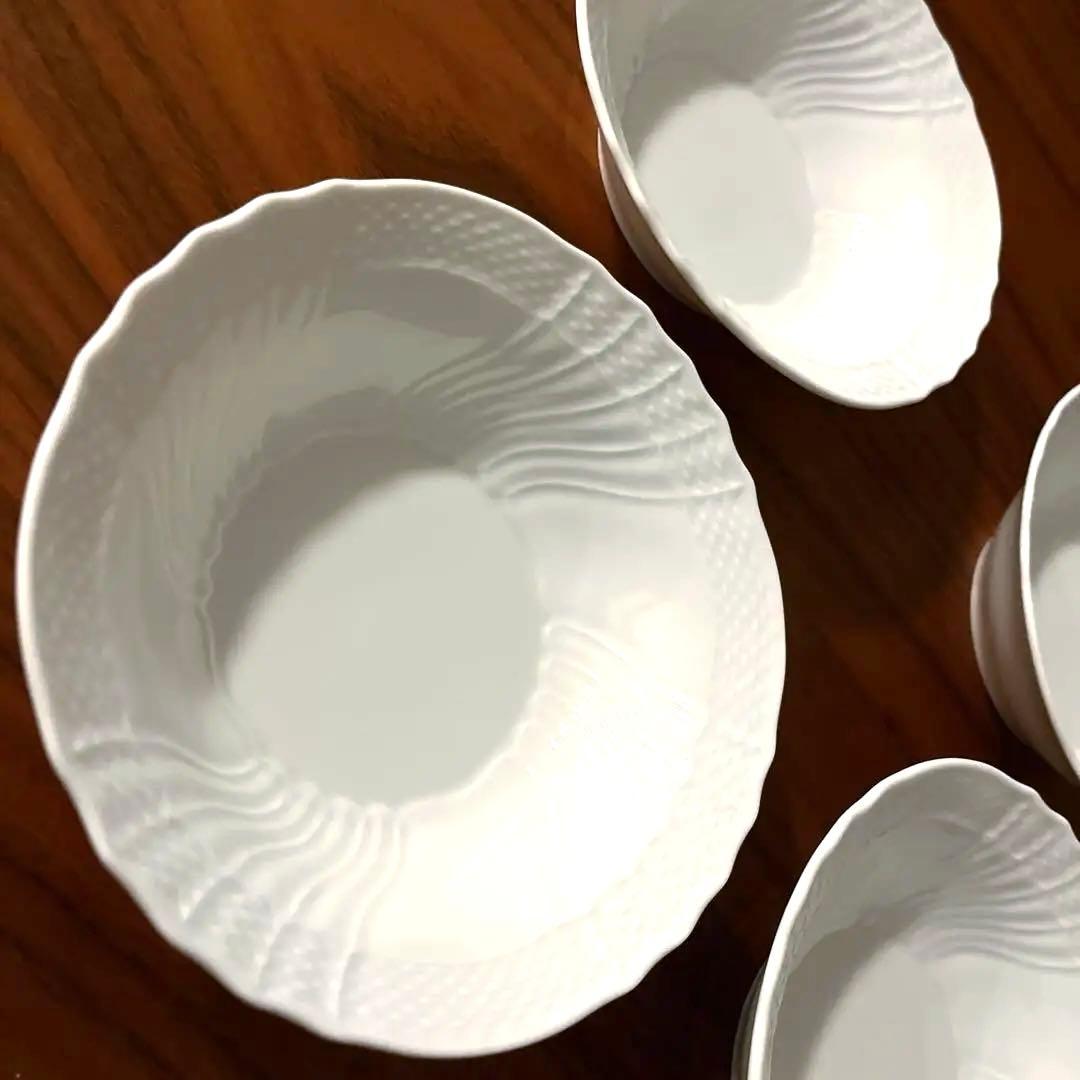 リチャードジノリ　ベッキオホワイト　フルーツソーサー　サラダボウル 6枚