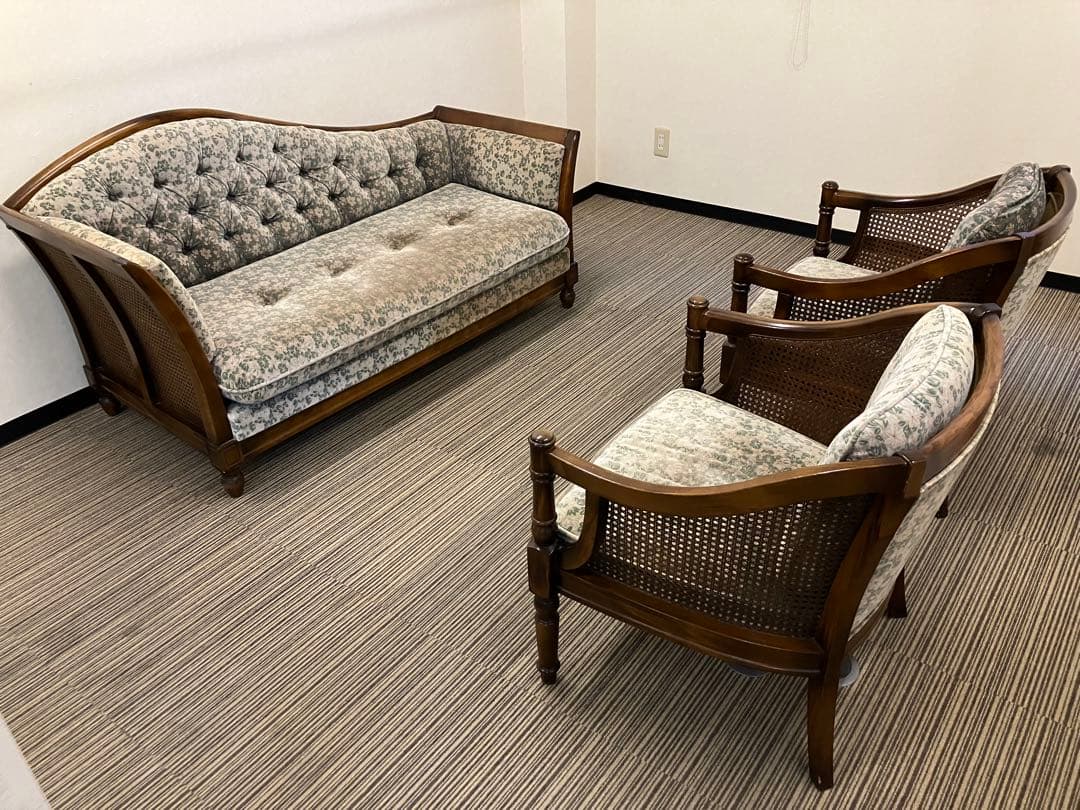 ヴィンテージ　カリモク　コロニアル　1人掛けソファ