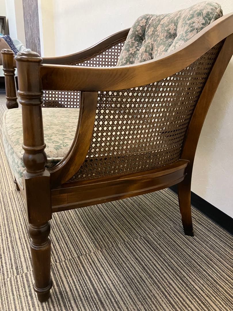 ヴィンテージ　カリモク　コロニアル　1人掛けソファ