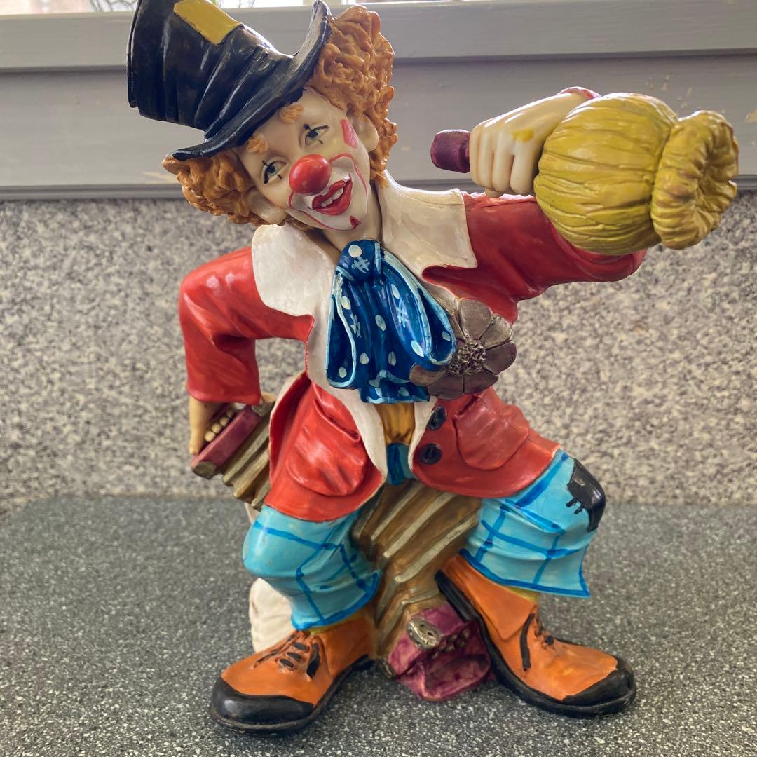 イタリア製 ピエロ置物 アンティーク - メルカリ