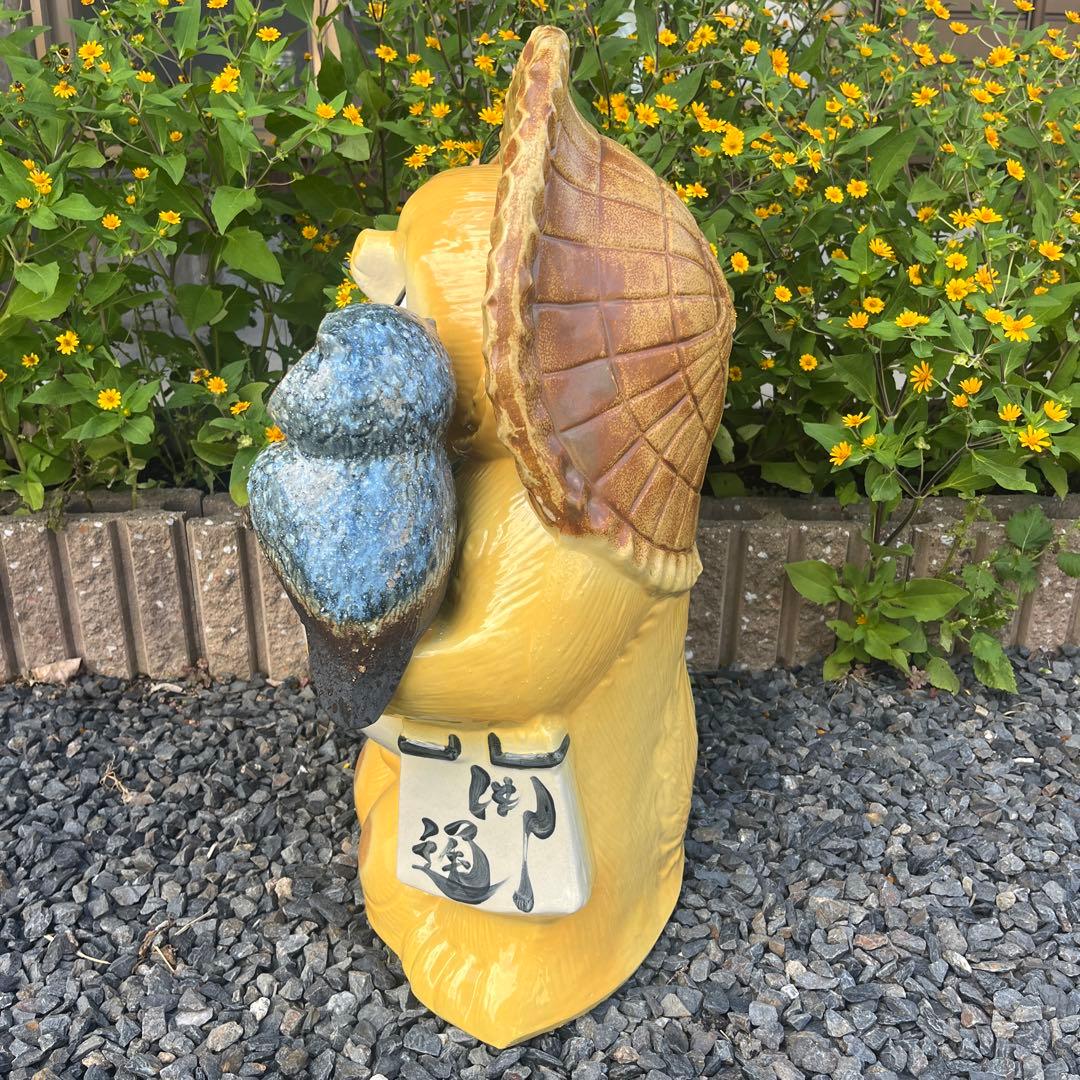 チョー縁起物❗信楽焼風水開運狸  高さ６４cm