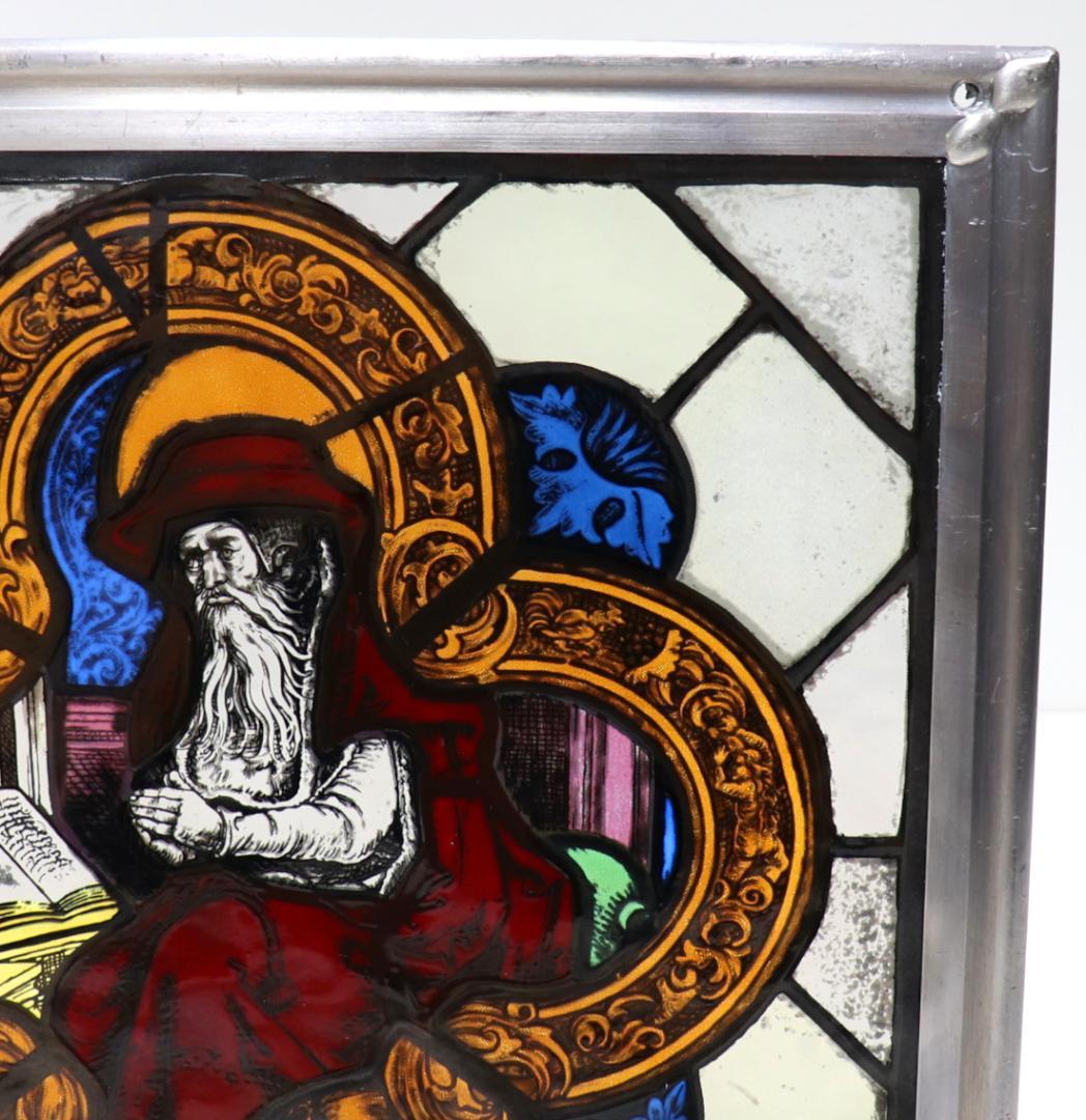 ボストン美術館 限定品 本を読む聖職者 ヴィンテージ ステンドグラス カトリック