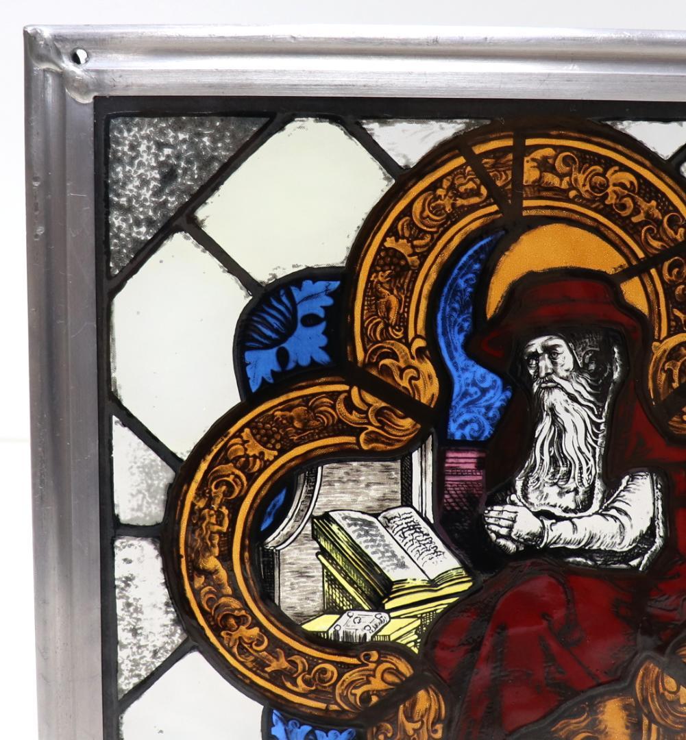 ボストン美術館 限定品 本を読む聖職者 ヴィンテージ ステンドグラス カトリック