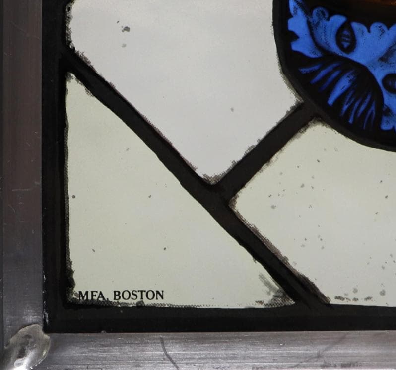 ボストン美術館 限定品 本を読む聖職者 ヴィンテージ ステンドグラス カトリック