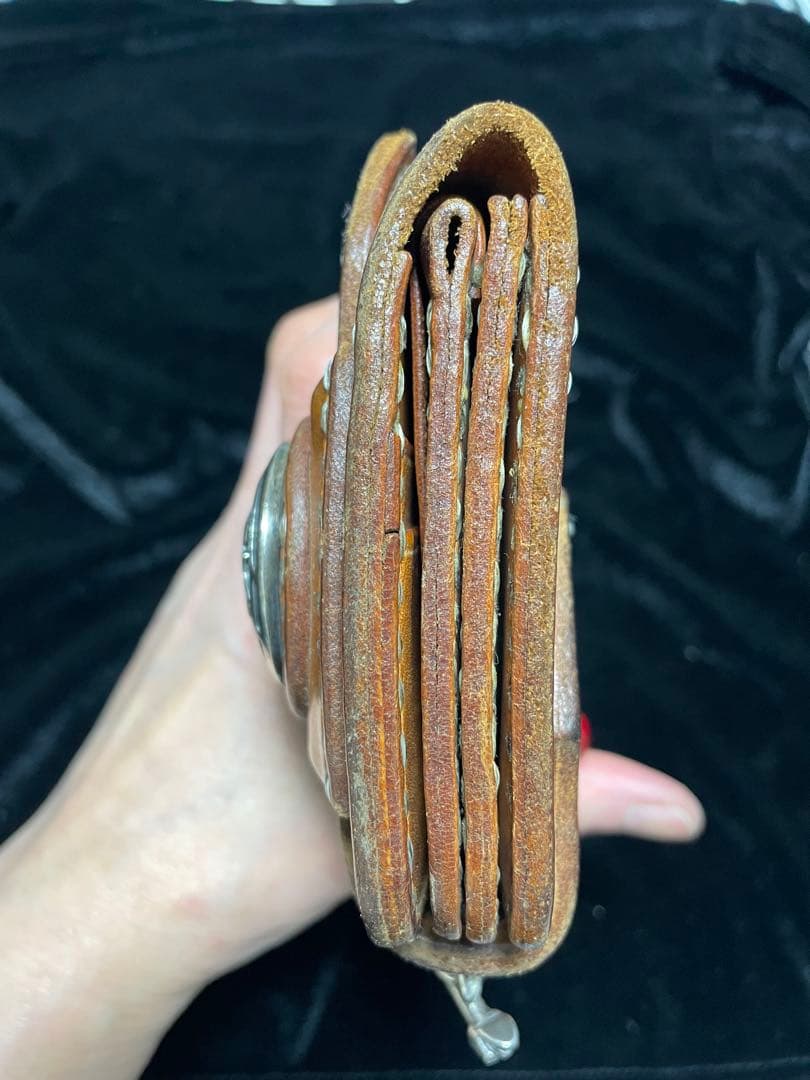 ビーズ屋公ちゃん ウォレット 長財布 レザー ハンドメイド