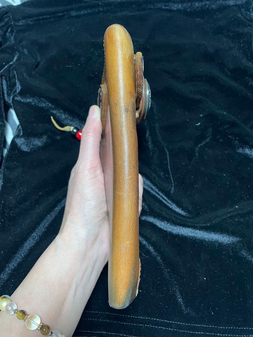 ビーズ屋公ちゃん ウォレット 長財布 レザー ハンドメイド