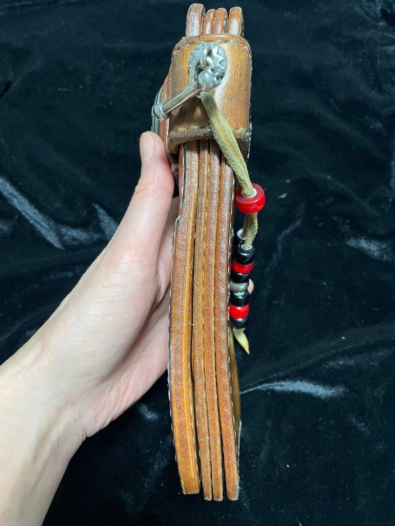 ビーズ屋公ちゃん ウォレット 長財布 レザー ハンドメイド