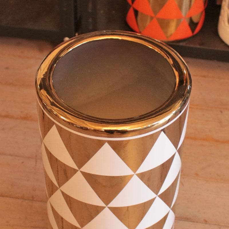 傘立て アンブレラスタンド 陶器製 ホワイト モダン 113-441