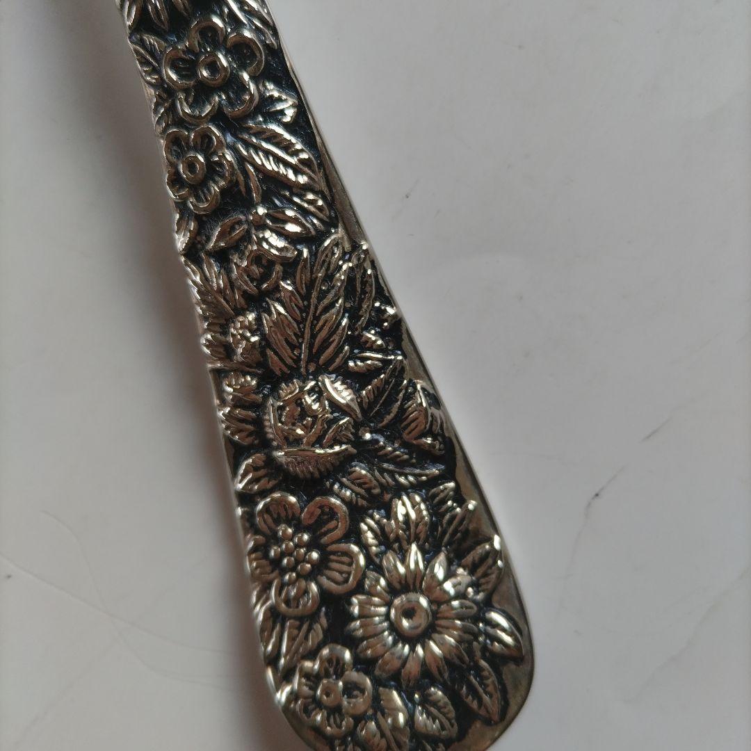 花柄サービングスプーンとフォークセット　GODINGER