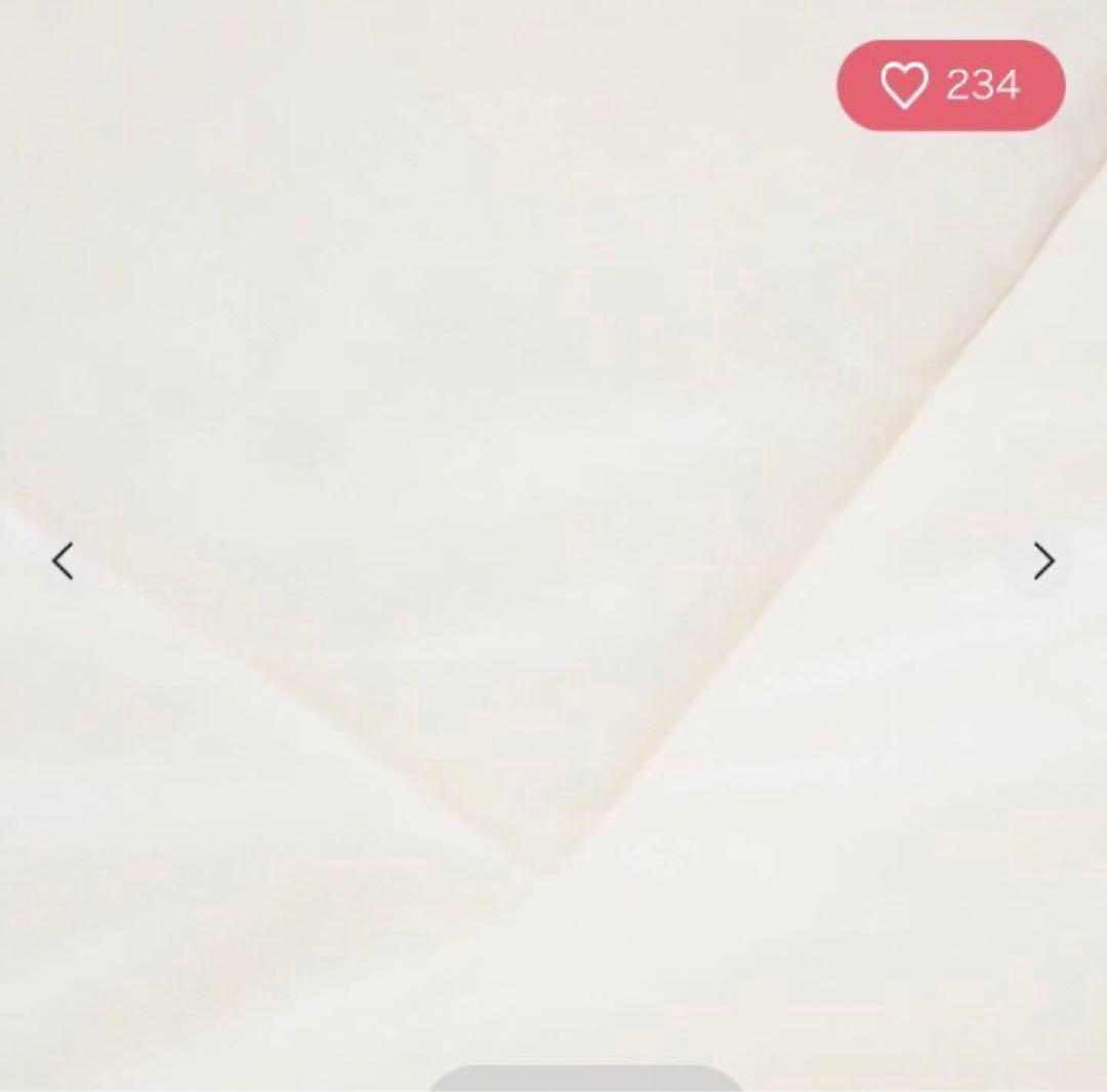 WARMY フリル ベッドパッド シングル アイボリー