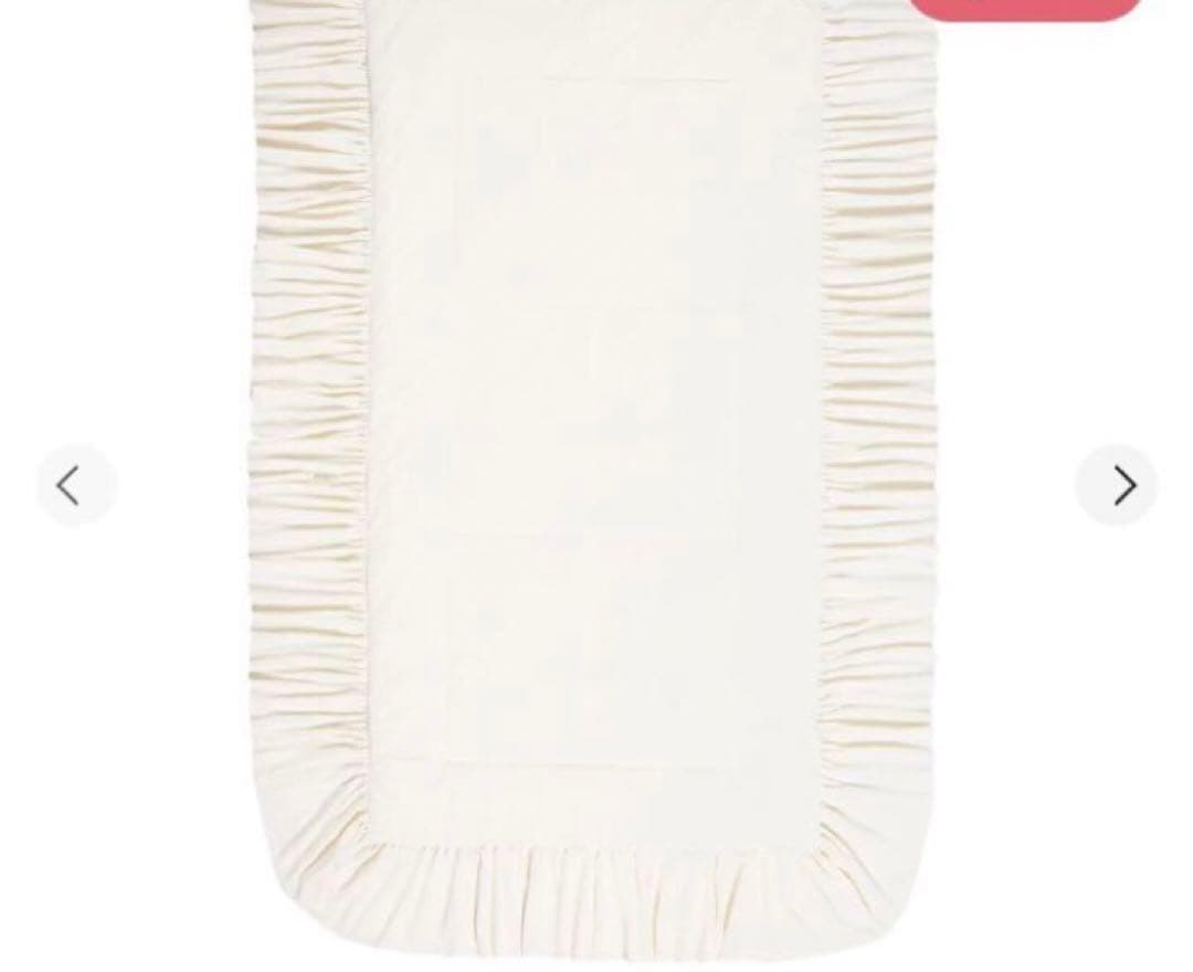 WARMY フリル ベッドパッド シングル アイボリー