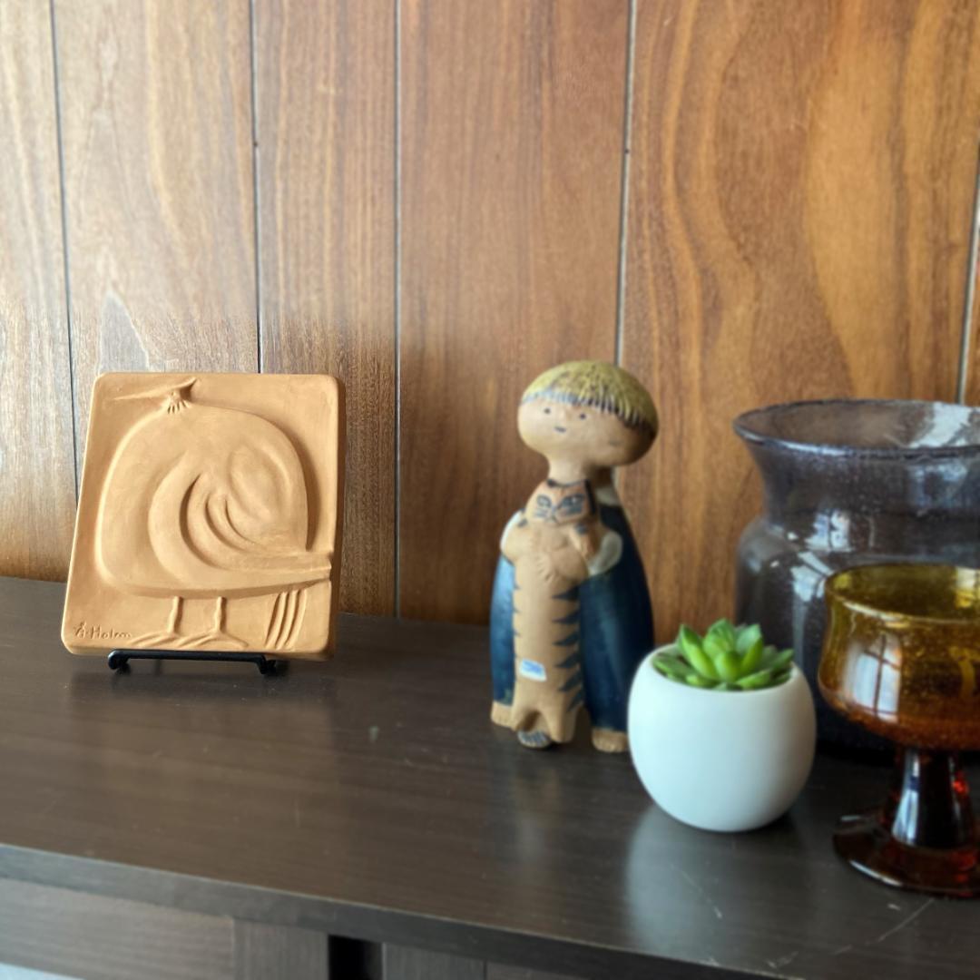 Ake Holm オーケホルム 陶板 スウェーデン 北欧 ヴィンテージ