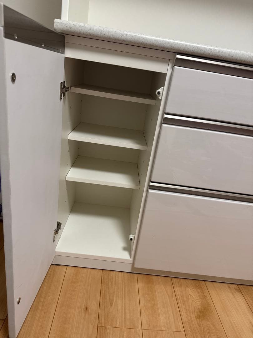 ニトリ　キッチンボード (アルミナ2 120KB WH)