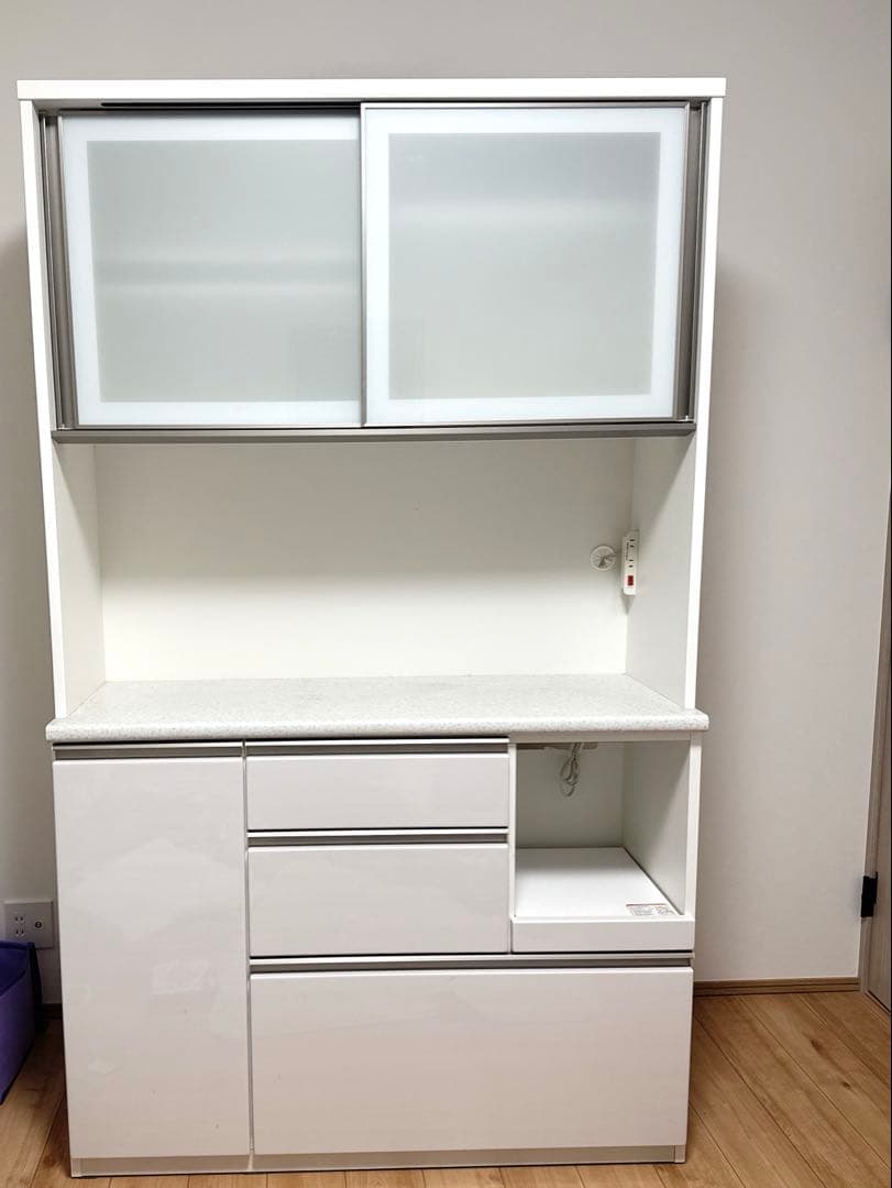 ニトリ　キッチンボード (アルミナ2 120KB WH)