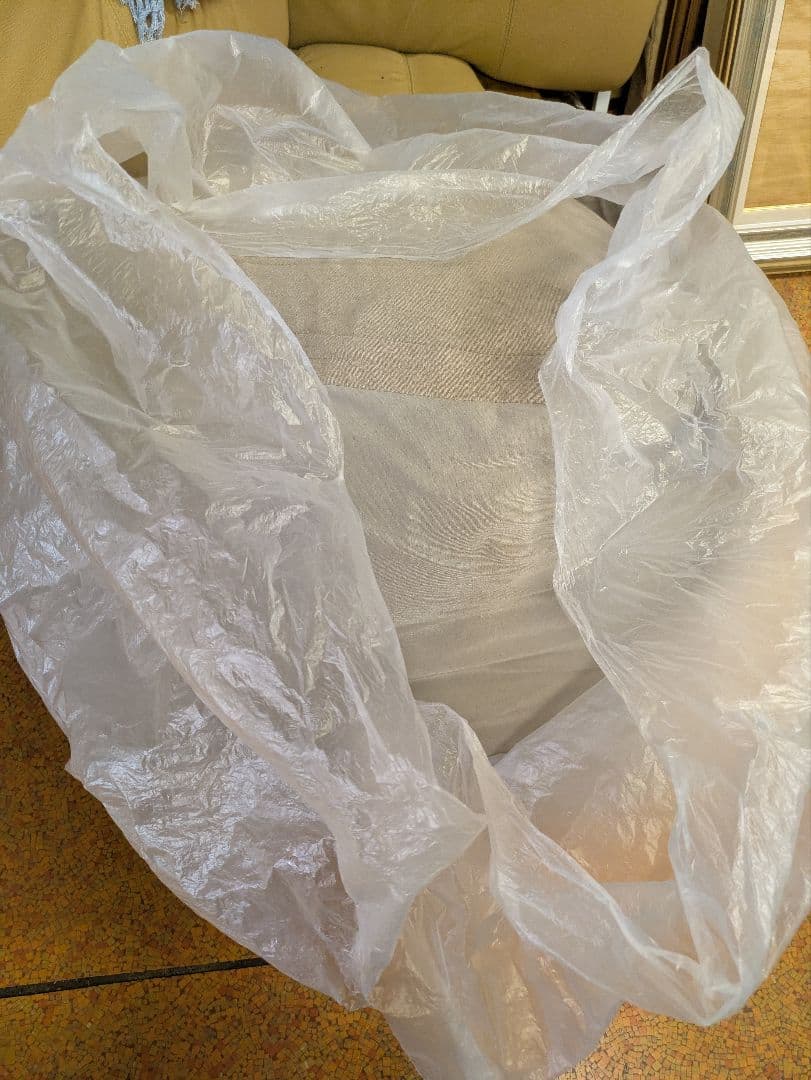 無印良品 体にフィットするソファー・カバー付き グレーベージュ ビーズクッション