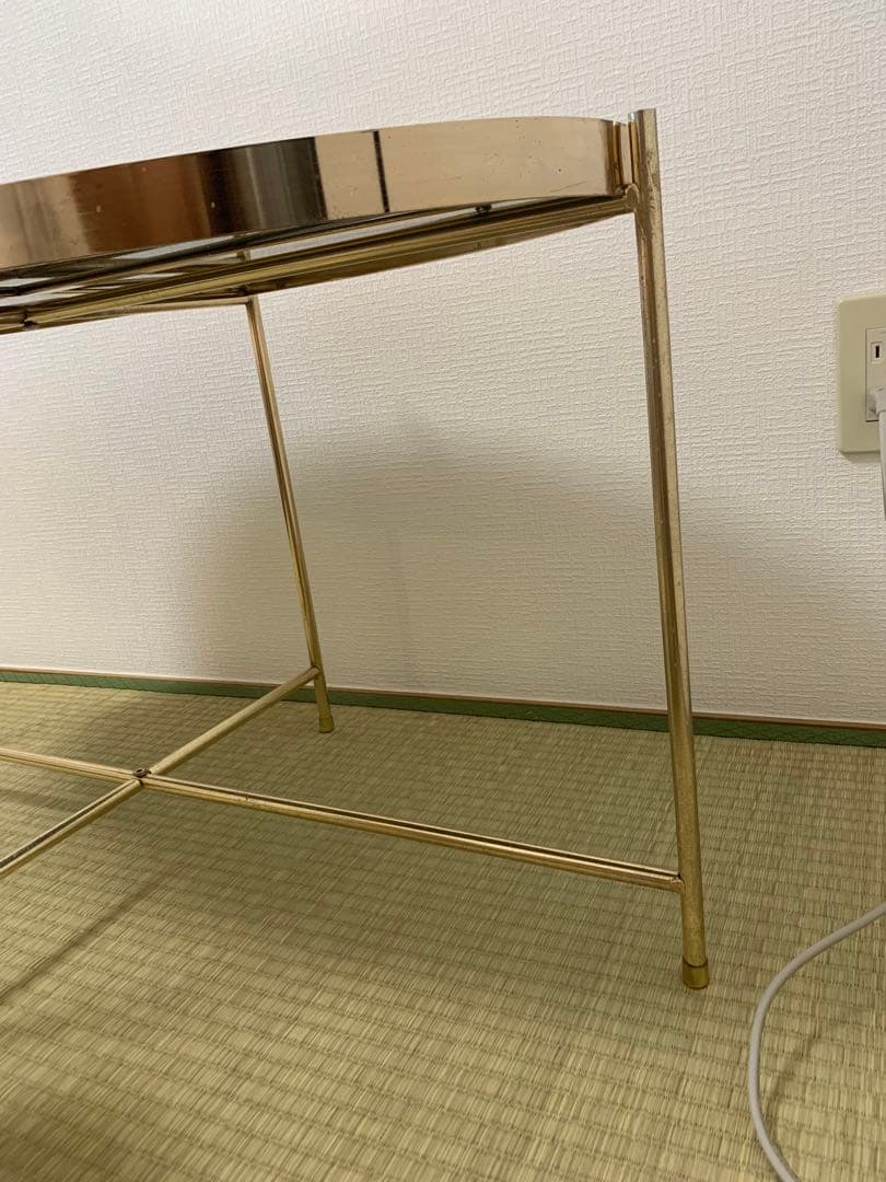 【大阪市内直接引き取りのみ】KARE ミラー天板ローテーブル