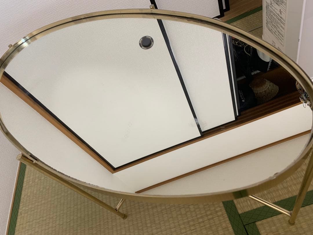 【大阪市内直接引き取りのみ】KARE ミラー天板ローテーブル