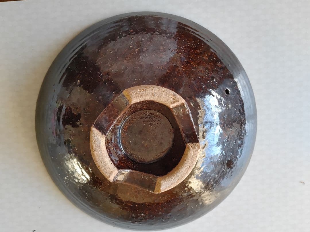 土鍋 陶器製 茶色 丸型