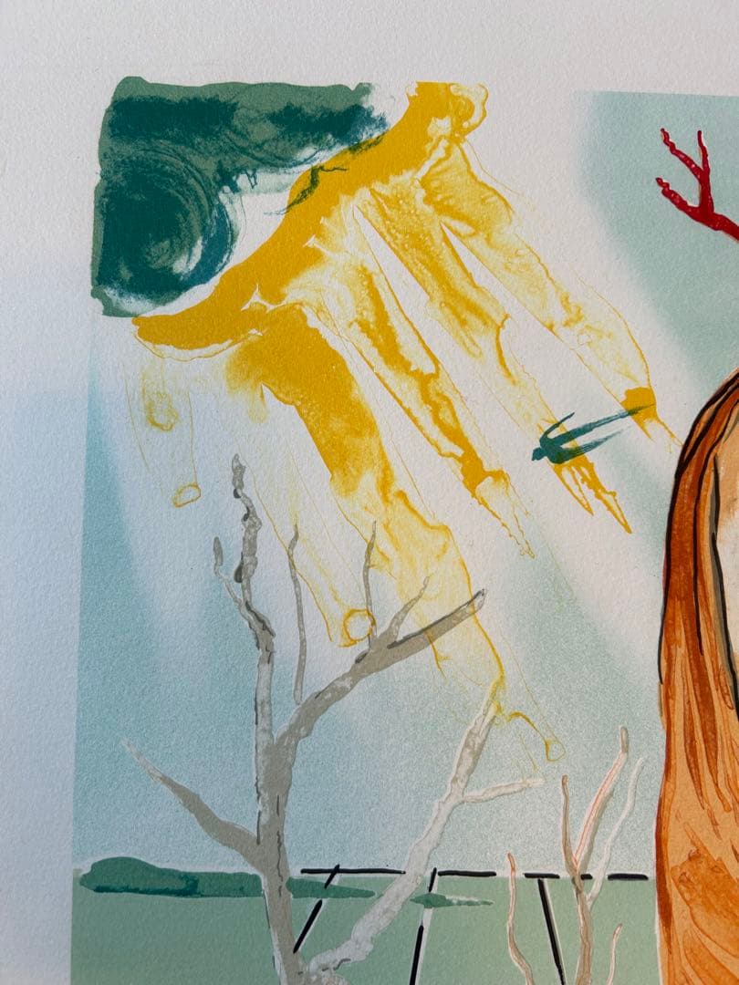 サルバドール・ダリ リトグラフ『天使の幻視(親指)』1980年作品ダリ