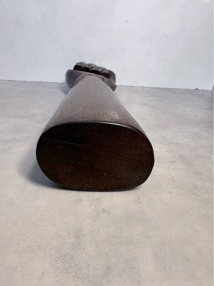 ブラジリアンモダン 木彫ハンドスカルプチャー 握り拳 ローズウッド系