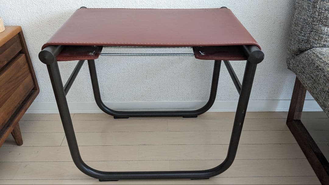 Cassina製 LC9スツール ジャンヌレ×コルビジェ×ペリアン 本革